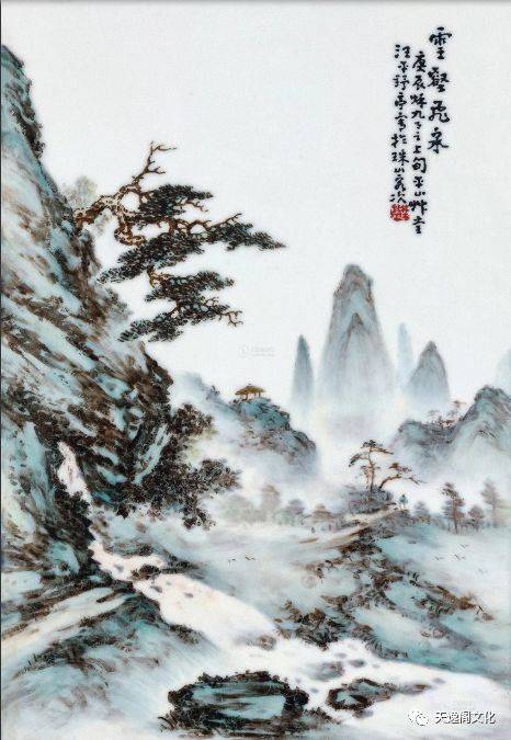 汪野亭瓷板画鉴定方法和技巧