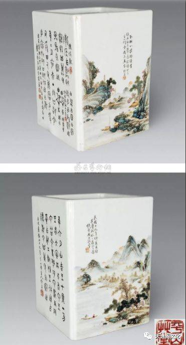 汪野亭瓷板画鉴定方法和技巧